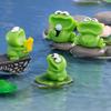 5Pcs Cartoon Big Mouthed Choruses Frog Miniature Figurines Resins Statues Landscape Garden Lawn Home Decorations Gift