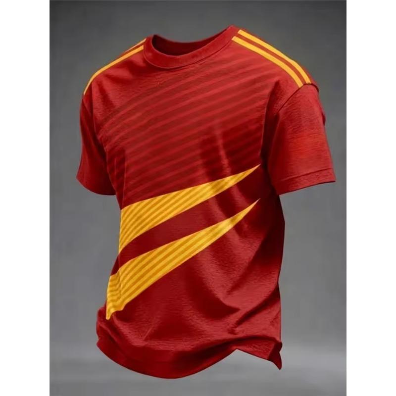 3D Print Summer Spain Football Jerseys Men Classic God Spain Short Sleeve Tees Casual O-Neck Sports Style T-Shirt Man Clothing