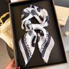 New Modern Polka Dot Printed Silk Scarf Square Scarf High-end Shawl Sunscreen Neck Small Square Scarf Headscarf Women's Scarf
