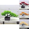 Indoor Faux Pine Bonsai Plant Decorative Plastic Green Tree For Home Decor