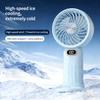 Xiaomi MEET SUN Rechargeable Handheld Fan, 100-speed Digital Display, Built-in Phone Stand. Ideal for Desk Makeup, Office Use and Outdo