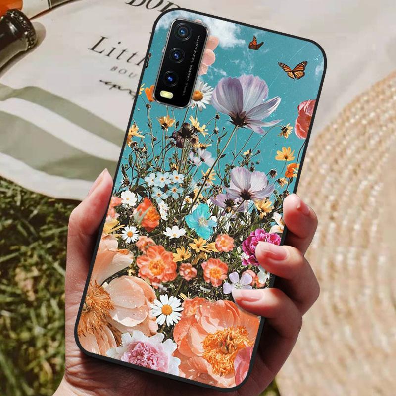 For Vivo Y11S Case Silicone Soft TPU Phone Cover For Vivo Y12s V2027 Case Cartoon Case Protective Bumper For Vivo V2032 Y11s