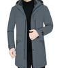 Down Jacket Men's Mid-length Winter Coat Men's Fitted Cotton-padded Jacket with Thick Coat Made of Goose Down
