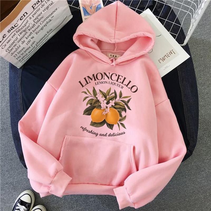 Limoni Di Amalfi Zitronen Grafik Hoodies Damen Herren Neue Trend Kollektion Sweatshirt Mode Schriftzug Pullover Streetwear Kleidung