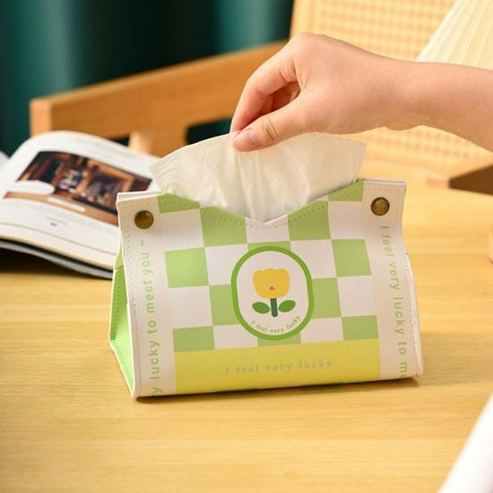 Cartoon Cute Leather Tissue Box - Luxurious Pull-out for Home & Hotel