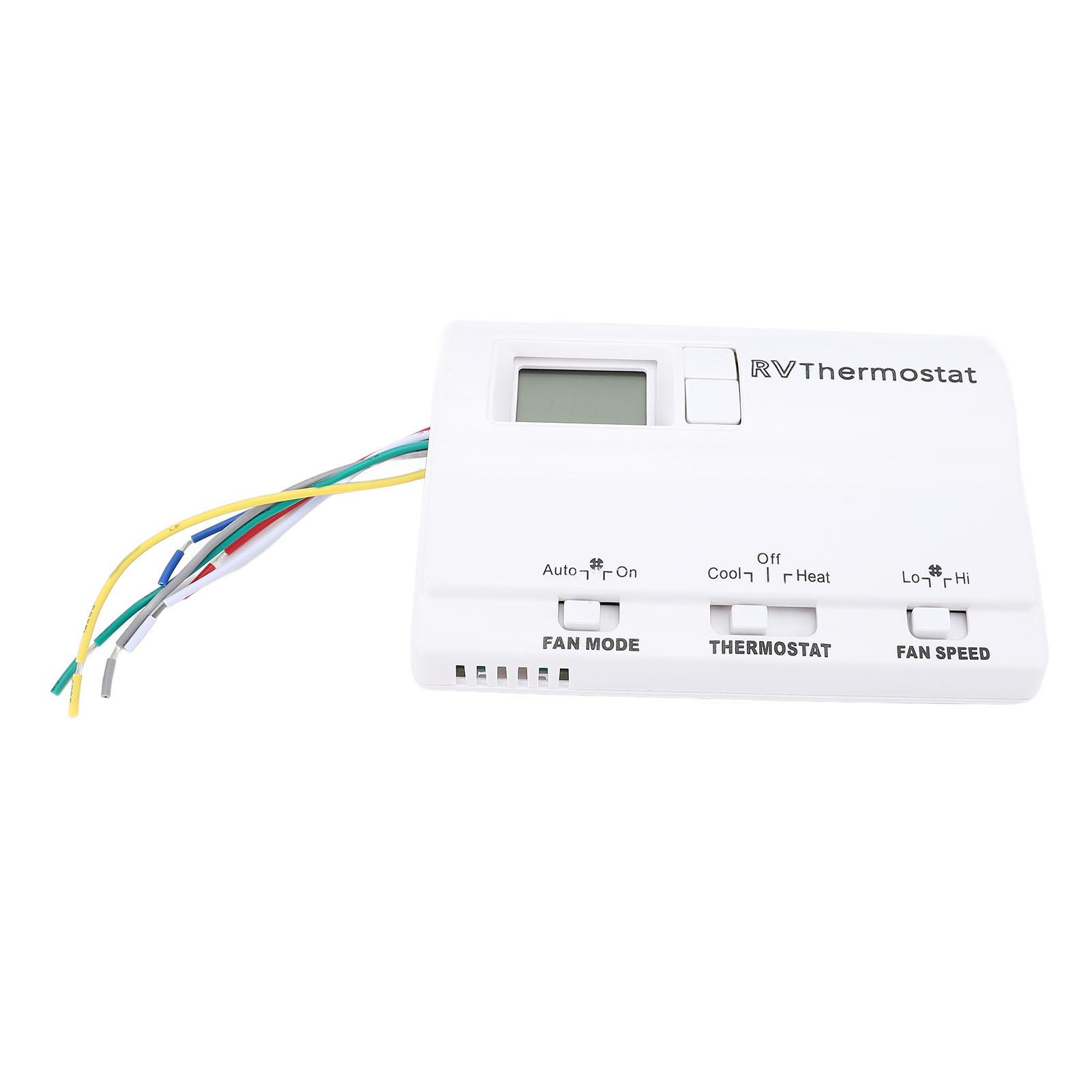 RV Digital Thermostat 3 Adjustment Modes Heating Cooling Wall Mounted Thermostat 83303362 for 8330-336, 8330-337, 8330-338 белый