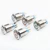 12/16/19/22MM Waterproof Metal Push Button Switch LED Light Momentary Latching Car Engine Power Switch 5V 12V 24V 220V Red Blue