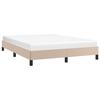VidaXL Bed Frames Slat Base Upholstered Bed Slat Frame Double Bed Adult Bedroom Furniture Interior Cappuccino 346903