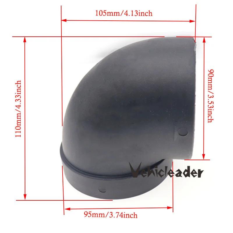 42/60/75/90mm Plastic L-Shaped Air Pipe Elbow Outlet Connector For Webasto Eberspaecher Diesel Parking Car Heater Accessories