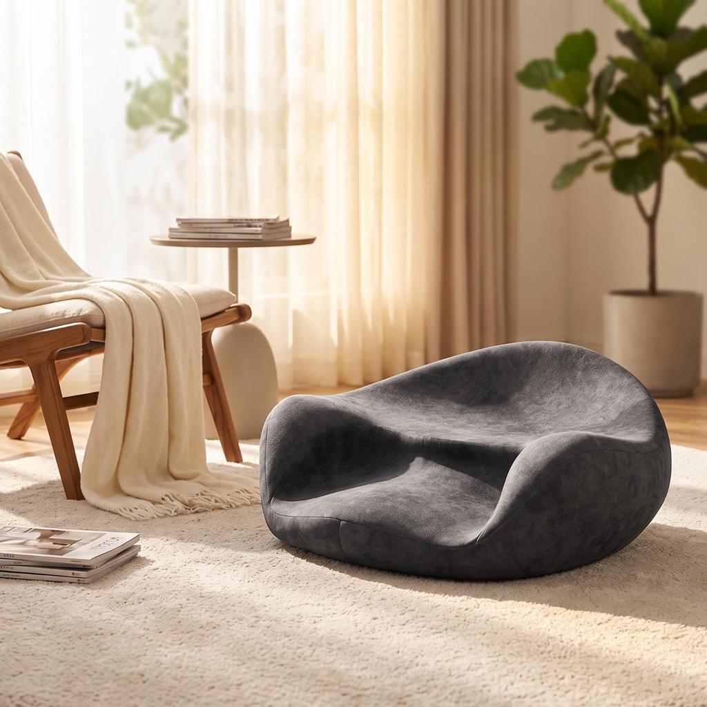 Meditation Cushion Supportive Floor with Contoured Shape Non-Slip