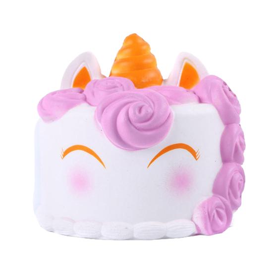 Simulated Cake Squeeze Toy Soft Slow Rising Toy Rainbow Layer Cake Slice Stress Relief Sensory Toy for Adults Kids