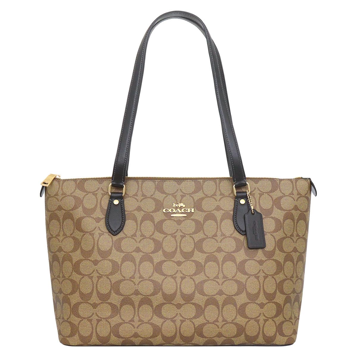 

Сумка FCH504 CH504 Khaki x Black Luxury Signature Gallery Tote Ladies [Coach] (Сумка) [Виріб] [Бренд] [Елемент]