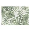 Heat Resistant Table Mat Anti Slip Tableware Pad Green Plants Linen Placemat  Table Decoration