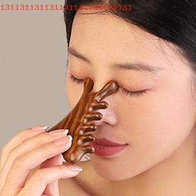 Multifunctional Meridian Wooden Massage Head Health Comb Sandalwood Large Wide Tooth Guasha Point Comb