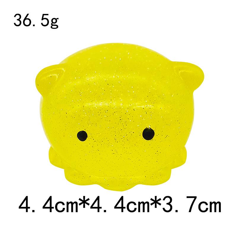 Big Spongy Glitter Mochi Squishy Fidget Sensory Toys Kawaii Animal Stress Ball Powder Fun Soft Antistress Squeeze Children Toys