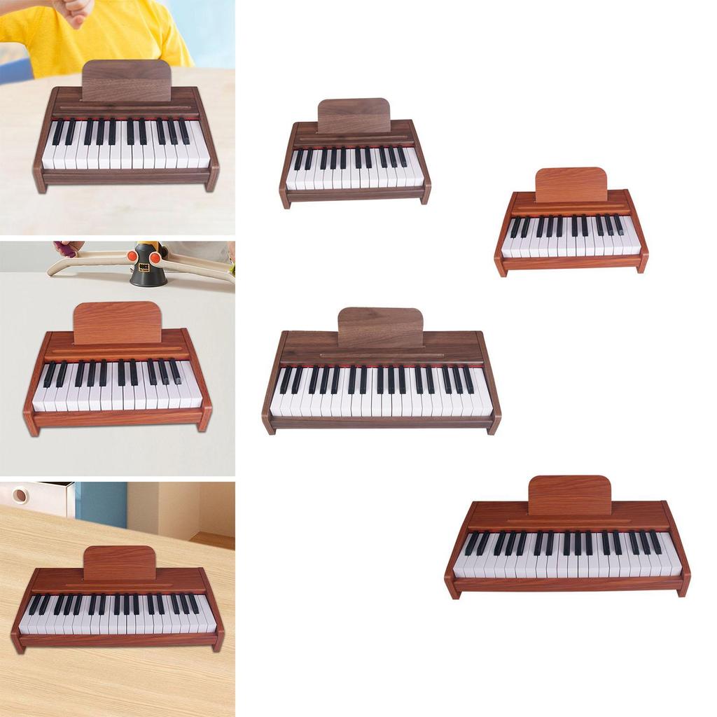 Children's Digital Piano Keyboard Toy with Wood Design for Music Learning