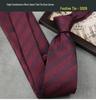Men's Formal Wine Red Wedding Tie - 8CM Hand-Tied Groom Suit Accessory