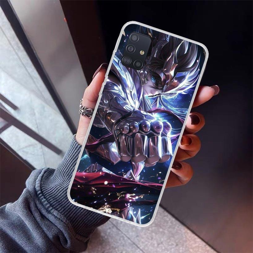 Saint Seiya Cool Phone Case For Samsung Galaxy A52 A51 A50S A32 A22 A12 A02S A72 A71 A31 A70 A30S Note 20 Ultra 10 Plus S10 Gala
