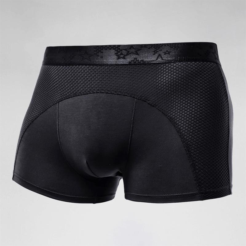 Ice Silk Mesh Men's Boxer Briefs - Breathable, Comfortable Sports Shorts
