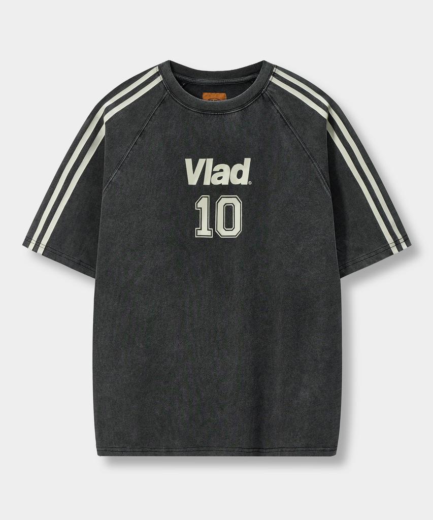 Dimiteulibeullaeg Vlad Vtg Track Artwork Short Sleeve T-Shirt_Pigment Charcoal