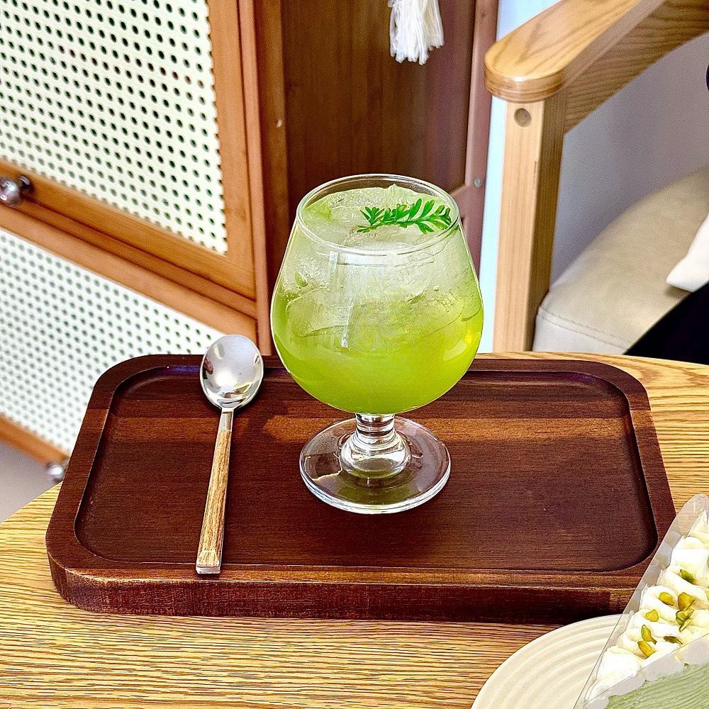 Korean Style Cute Puppy Glass Goblet: Dessert, Wine, Juice, Sparkling Water Cup