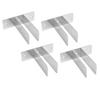 Urinal Screen Bracket Carbon Steel Waterproofing Bathroom Partition Hardware Bracket for 1 Inch Panel