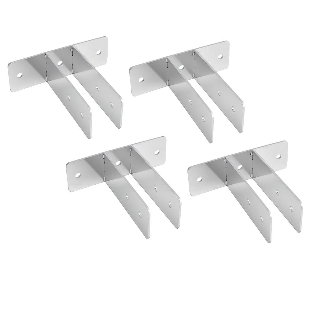 Urinal Screen Bracket Carbon Steel Waterproofing Bathroom Partition Hardware Bracket for 1 Inch Panel