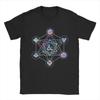 DnD Holographic Geometric Dice T-Shirts Men Game Amazing Pure Cotton Tee Shirt Crew Neck Short Sleeve T Shirt Big Size Tops