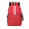 Casual Backpack for Women Solid Color Striped Travel Computer Backpack Male Middle School Student Schoolbag Couple