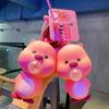 Zanmeng Ruby Beaver Bubble-Blowing Squeeze Keychain Bag Charm - Cute Cartoon Decompression Gift