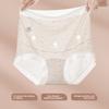 Plus Size Summer Ice Silk Screen Printed Cotton Extended Crotch Maternity High Waist Belly Triangle Briefs