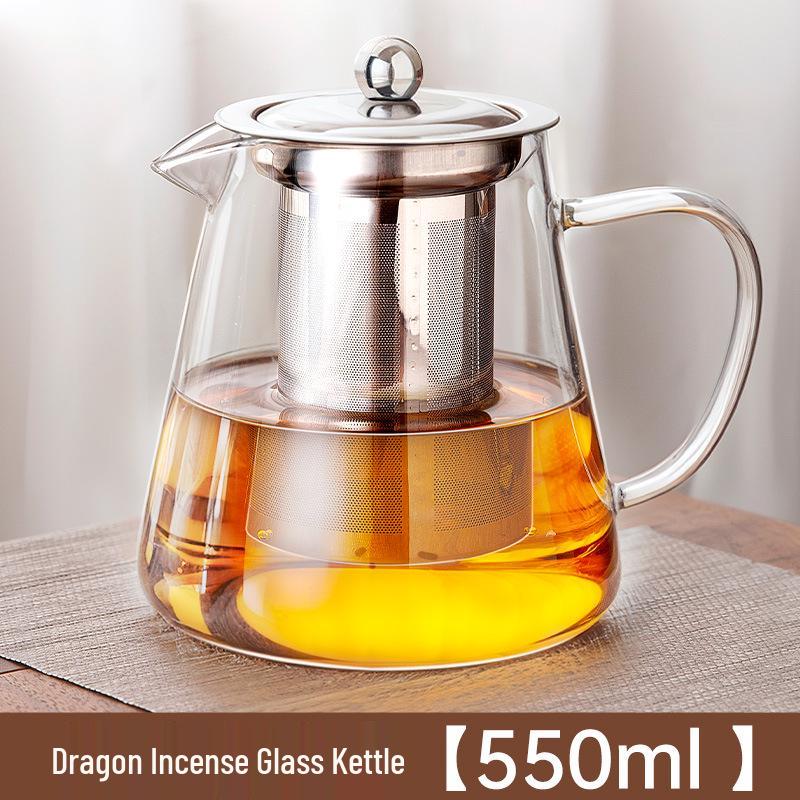High Borosilicate Glass Tea Infuser Teapot with Filter and Gong Dao Bei Kettle