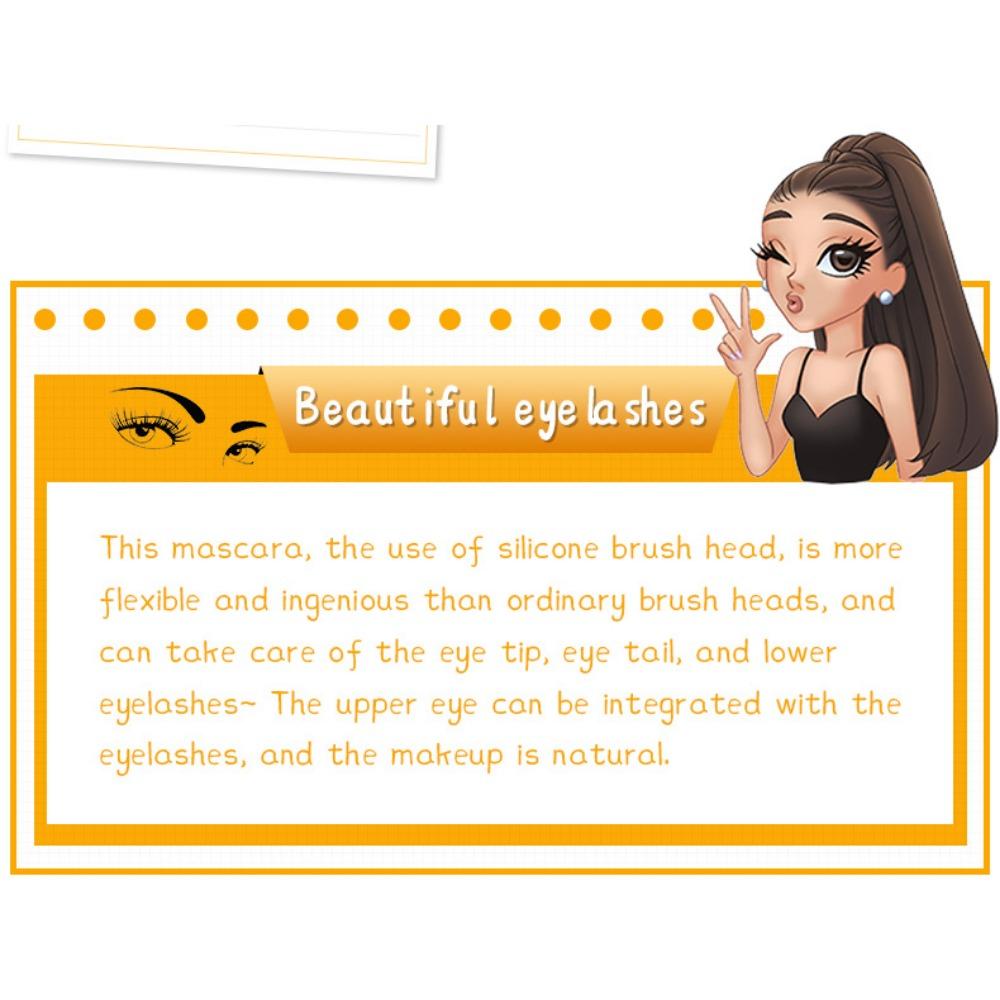 YANQINA Golden Tube Mascara Waterproof, Long and Smudge-Free Three-in-One 3D Mascara with Silicone Head