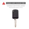 Car Key Cover Case For Mitsubishi ASX ASH Outlander Lancer EX Galant Pajero L200 2 Button Keyring Protector