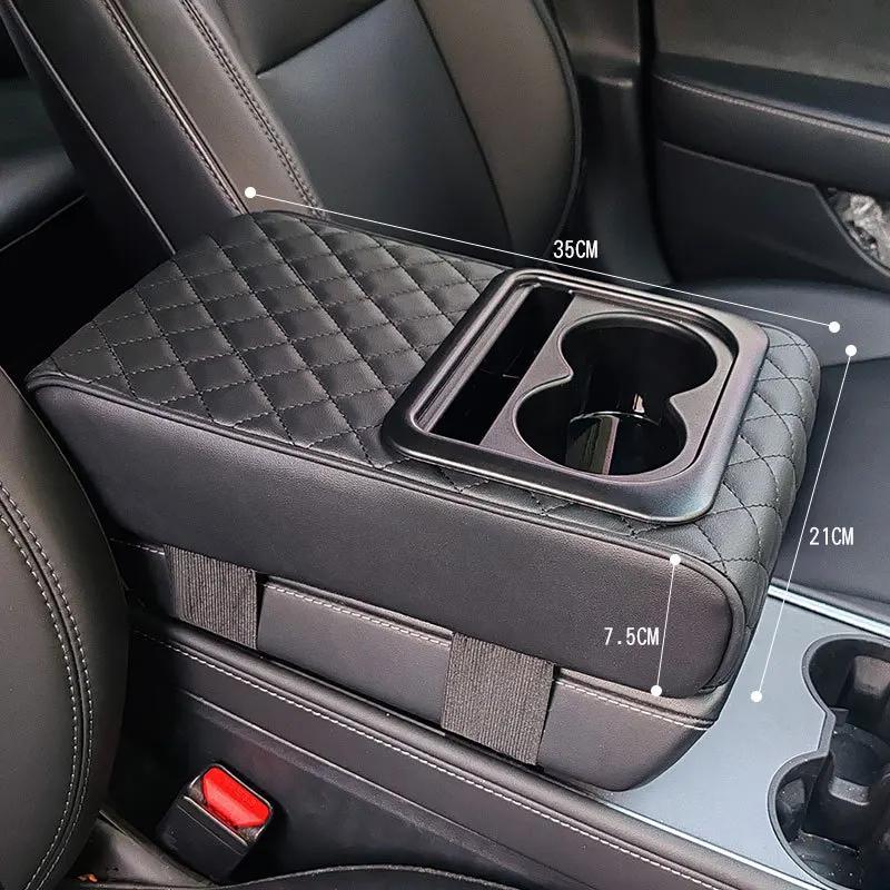

Universal Car Armrest Box Elevator Pad with Multi-Function Cup Holder Storage - Premium Quality Upgrade for Vehicle Armrest Box