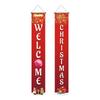 Christmas Nutcracker Couplets Door Curtain Flags | Festive Porch Decor