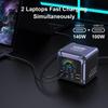 Ubigbuy 420W GaN Ladegerät PPS PD3.1 140W USB Typ C Ladegerät Digitalanzeige Schnellladestation für MacBook 17 Samsung