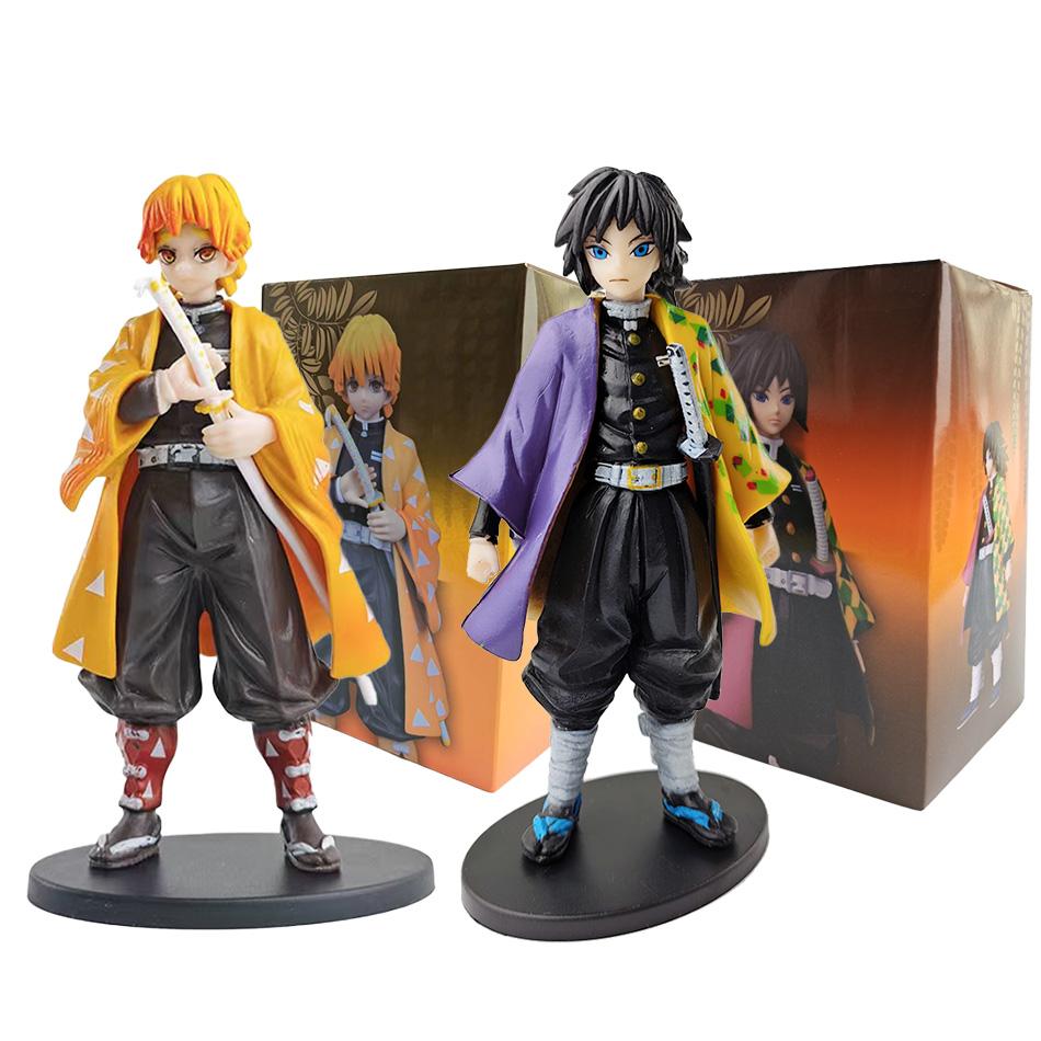 Anime Demon Slayer Figurka Kamado Tanjirou Nezuko Figurki Akcji Model Zabawki Figurka Zenitsu Inosuke Kimetsu No Yaiba Figura