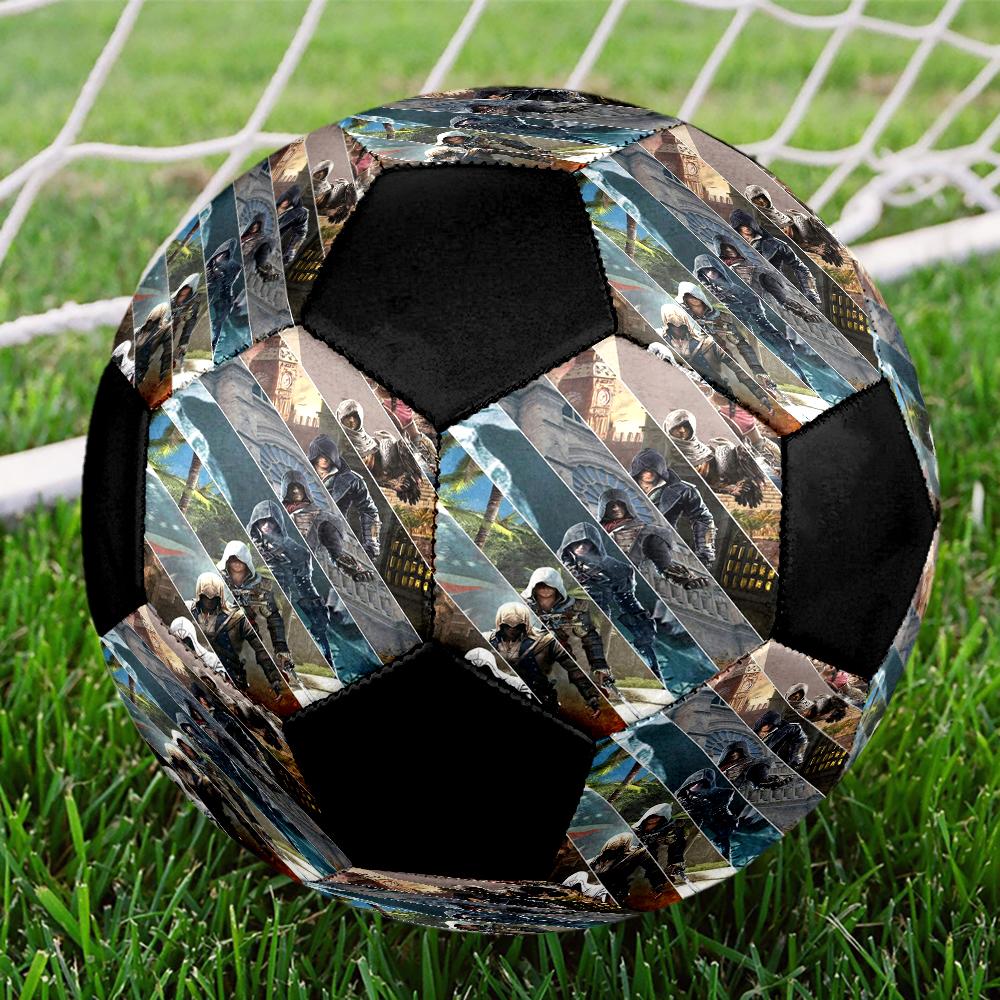 Assassin's Creed Theme Size 5 Soccer Ball, Suitable for Both Indoor and Outdoor Matches, a Gift Suitable for Everyone.