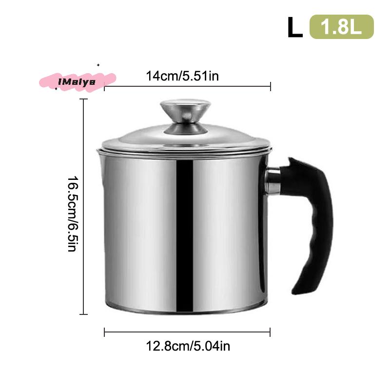Durable Stainless Steel Oil Pot with Built-in Filter, Easy To Install Design, Leak-proof and Convenient, Kitchen and Restaurant