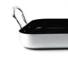 Rectangle Frying Pan Nonstick Aluminum Alloy Multifunction Flat Single Bottom Fry Pan with Handles