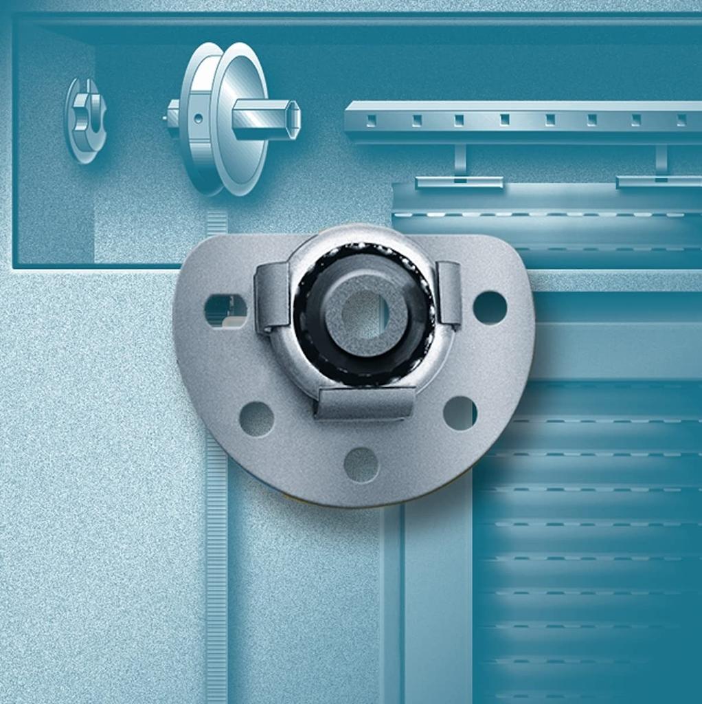 Wall Bearing Support Maxi System for Octagonal Shaft 80x60x18mm