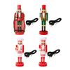 Christmas Nutcracker Figurine 28.5cm Tall Built In Light Decoration Christmas Doll Illuminated for Home Desktop Thanksgiving