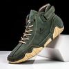 New Handmade Men Boots Design Sneakers Man Outdoor Casual Leather Men Sneakers Ankle Boots Trekking Fall Breathable