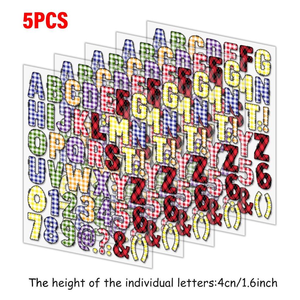 Precious letter stickers A-Z 0-9, suitable for clothing and DIY stickers. Easy to cut. Can be printed on bags and baby T-shirts