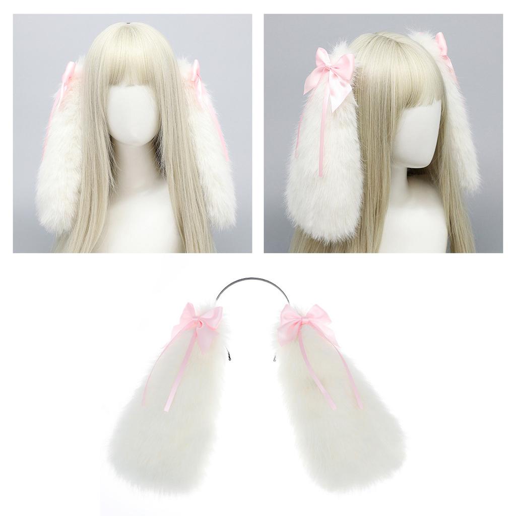 Furry Rabbit Hair Hoop Cosplay Anime COSPLAY Halloween Cartoon Role Playing Fursuit Prom Party Live Show Accessories