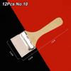 12Pcs/Set White Art Paint Brush Set Barbecue Brush  for Acrylic Oil Paint Varnishes Watercolor