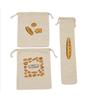 Bolsa de Pan de Lino Reutilizable Bolsa de Almacenamiento con Cordón de Algodón Barra Pan Casero Fresco Ecológico Conservación para baguette