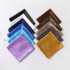 Fashionable New Versatile Headscarf Large Square Scarf Solid Color Scarf Women'S Simulated Silk Satin Scarf