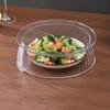 1Pieces Microwave Food Cover Serving Plate Cover Microwave Splatter Cover Transparent Smooth Surface Outdoor Tableware